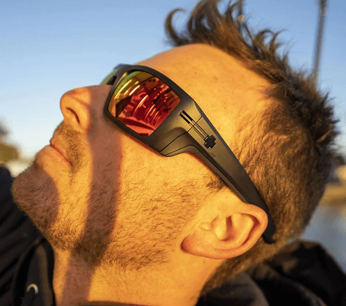Man Looking Towards A Sun With Sun Glasses